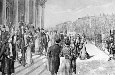 Ett fantastiskt bröllop på Madeleine i Paris. av Unknown artist