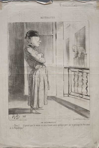 Aktualiteter, skylt 3: En "decemberist" av Unknown artist