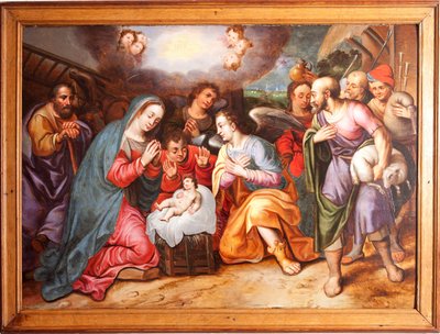 Tillbedjan av herdarna av Unknown artist