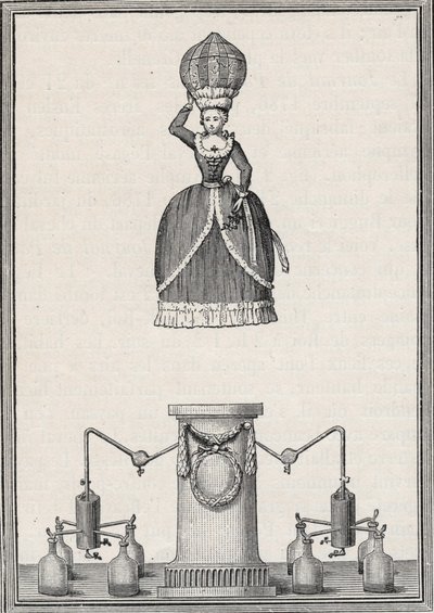Aerostatisk figur - Enslens bröders "Aerian Nymph" (Christian Gottfried av Unknown artist