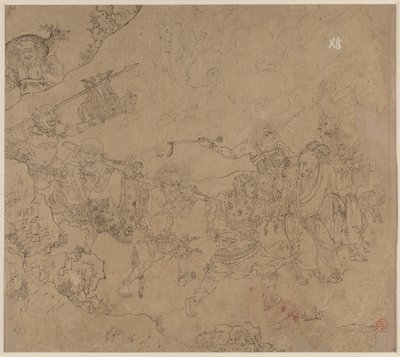 Album med daoistiska och buddhistiska teman: Search the Mountain: Leaf 45 av Unknown artist
