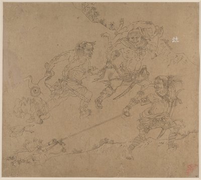 Album med daoistiska och buddhistiska teman: Search the Mountain: Leaf 48 av Unknown artist