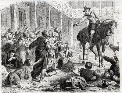Alphonse (Alfonso Gieronimo) av Ornano 1548-1610 under pesten i Bordeaux 1604 - gravyr av 1860 av Unknown artist