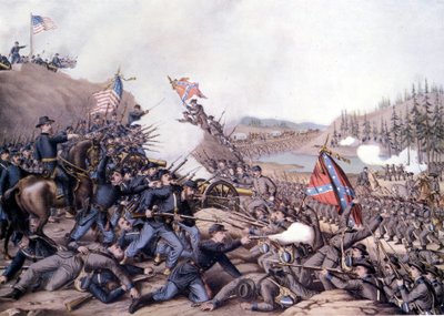 Amerikanska inbördeskriget (1861 - 1865): Andra slaget vid Franklin (Tennessee) 30 november av Unknown artist