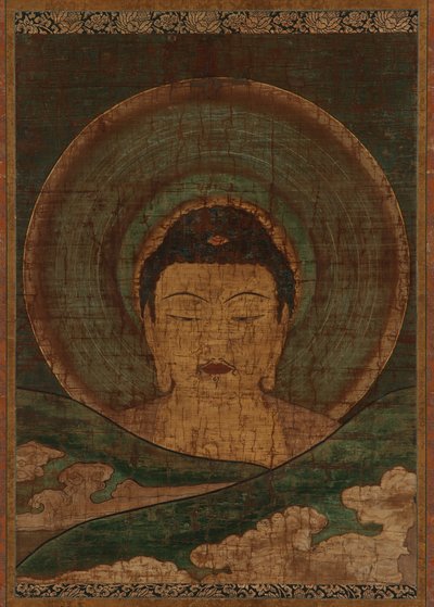 Amitabha reser sig ovanför kullarna av Unknown artist