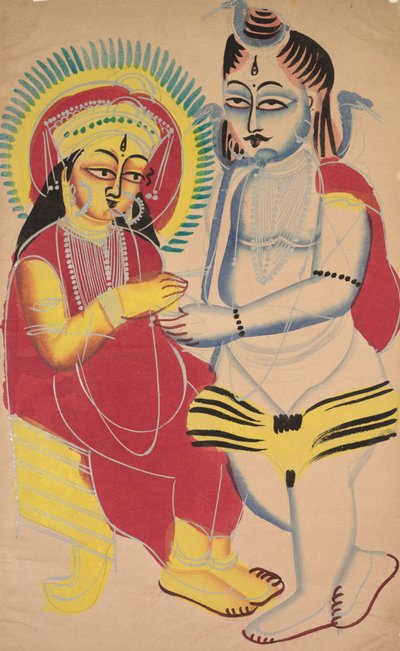 Annapurna och Shiva av Unknown artist
