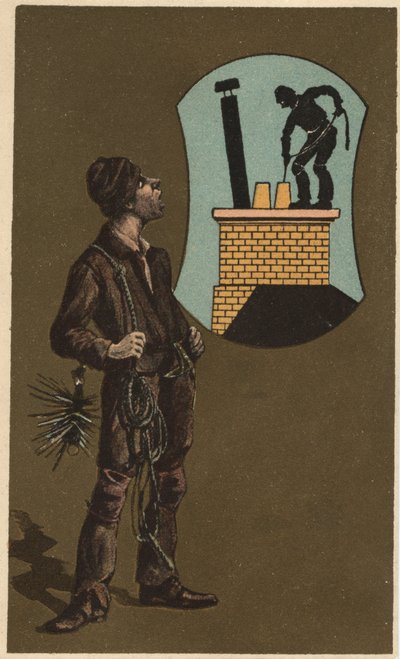 Anonym kromolitografi, sent 1800-tal. av Unknown artist