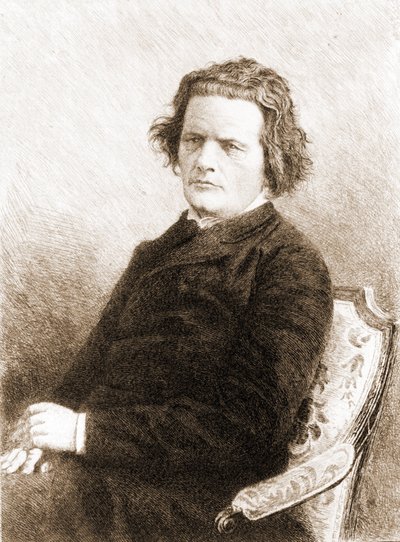 Anton Grigorievich Rubinstein. Rysk pianist och kompositör (Vykhvatintsy, nära Podolsk av Unknown artist