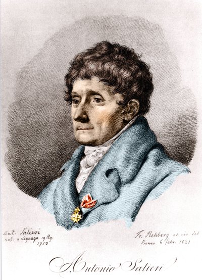 Antonio Salieri, italiensk kompositör och dirigent (Legnago av Unknown artist