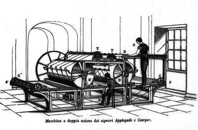 Appelgate och Cowper dubbelverkande utskrift. 1896. av Unknown artist