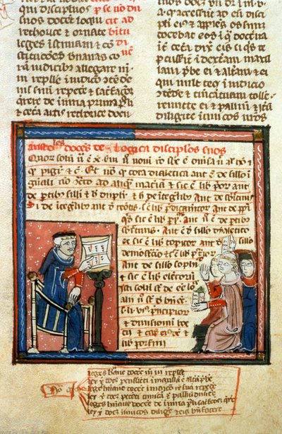 Aristoteles lärare - medeltidens belysning (ref. 418 av Unknown artist