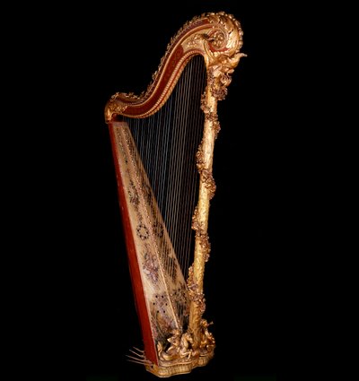 Art France: Harpa av drottningen av Frankrike Marie Antoinette (1755-1793) av Unknown artist