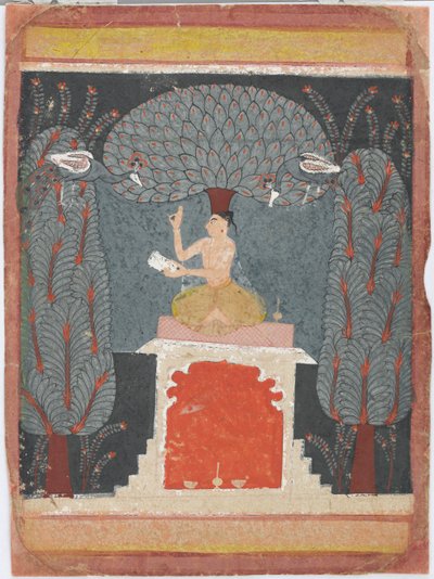 Bengal Ragini från en Ragamala-serie av Unknown artist