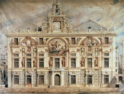 Bank of San Giorgio i Genua, Italien av Unknown artist