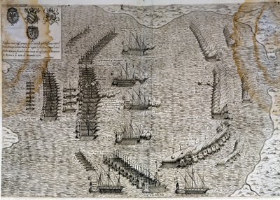 Slaget vid Lepante (Lepanto) av Unknown artist