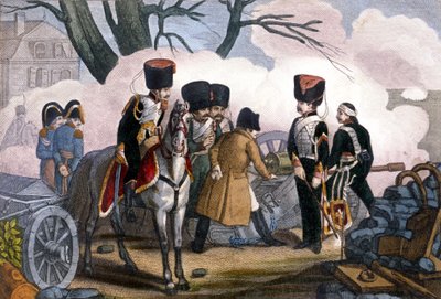 Slaget vid Montereau av Unknown artist