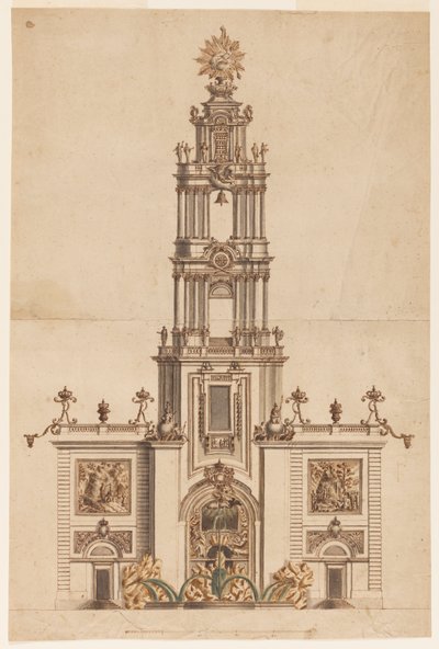 Klocktorn, troligen för Ferdinand IV av Neapel av Unknown artist