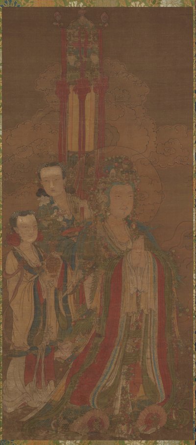 Bodhisattva och skötare av Unknown artist