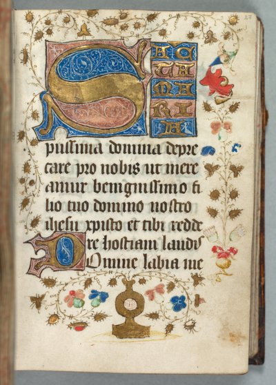 Tidsbok (Användning av Metz): Fol. 27r, Dekorerade initialer av Unknown artist