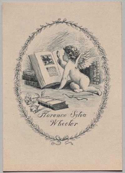 Bokskylt: Florence Sylva Wheeler av Unknown artist