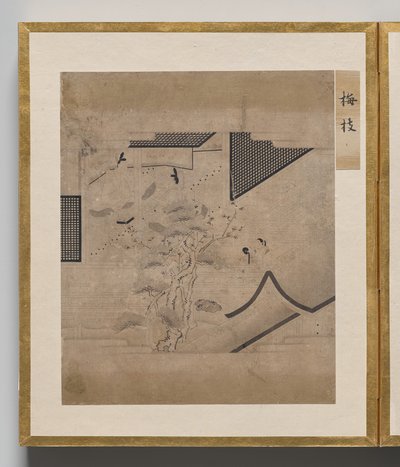 Branch of Plum från Album of Illustrations for the Tale of Genji av Unknown artist
