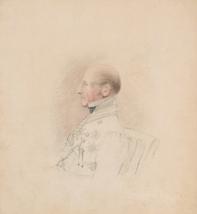Brigadgeneral Sir Galbraith Lowry Cole (1772-1842), ca 1835 (penna och akvarell) av Unknown artist