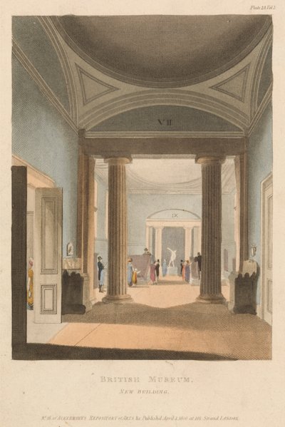 British Museum, New Building av Unknown artist