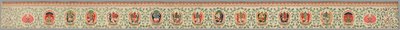 Brocaded Strip, känd som "Imperial Tribute Brocade" av Unknown artist
