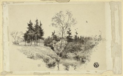 Bäck i skogen av Unknown artist