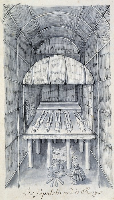 Burial of the Roes- i ""Dialog eller intervju av en fransman med en vilde"" av Unknown artist