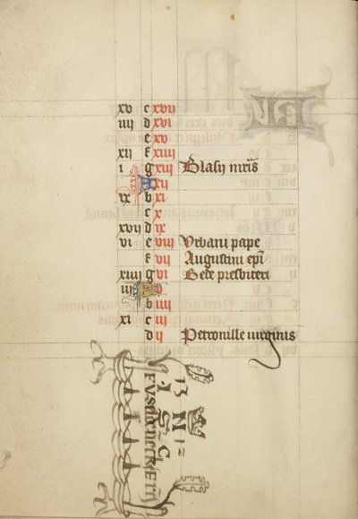 Kalender-sida av Unknown artist