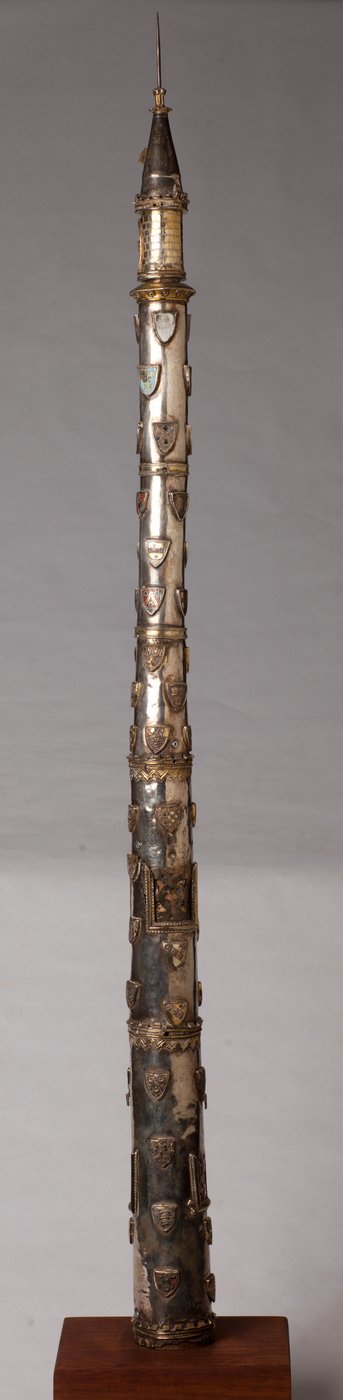 Ljusstake (?), silversmide av Unknown artist
