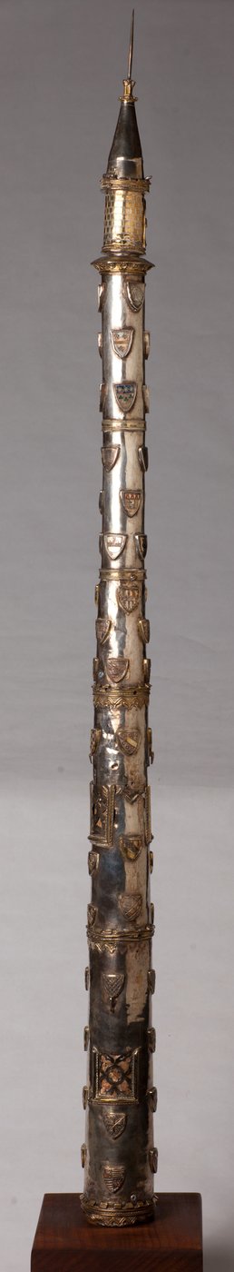 Ljusstake (?), silversmide av Unknown artist