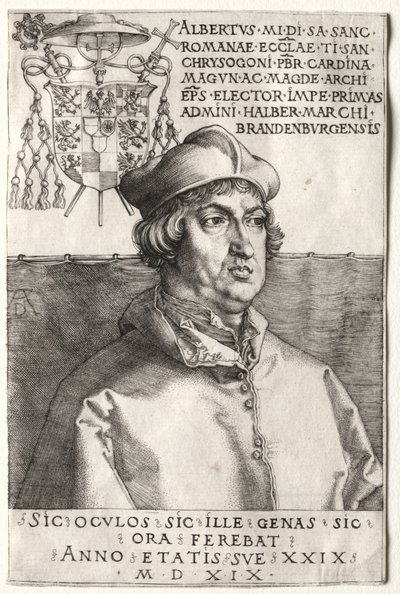 Kardinal Albrecht av Brandenburg - Den lilla tallriken av Unknown artist