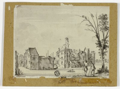 Slott vid floden av Unknown artist