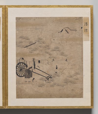 Kanalbojar från Album of Illustrations for Tale of Genji av Unknown artist