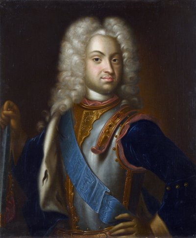 Charles Frederic de Holstein Gottorp - Porträtt av hertig Charles Frederick av Holstein-Gottorp (1700-1739), Anonym. Olja på duk, Sista kvartalet av 1700-talet, Statens museum för arkitektur, historia och konst, Vladimir av Unknown artist
