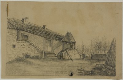 Stängd bondgård av Unknown artist