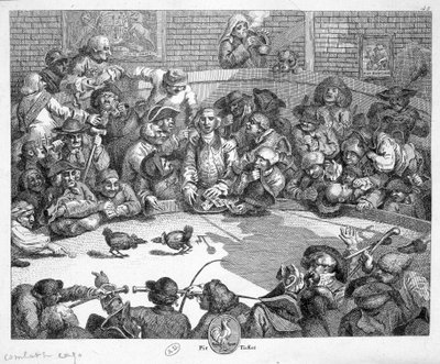 Tuppfäktning - gravyr av Unknown artist