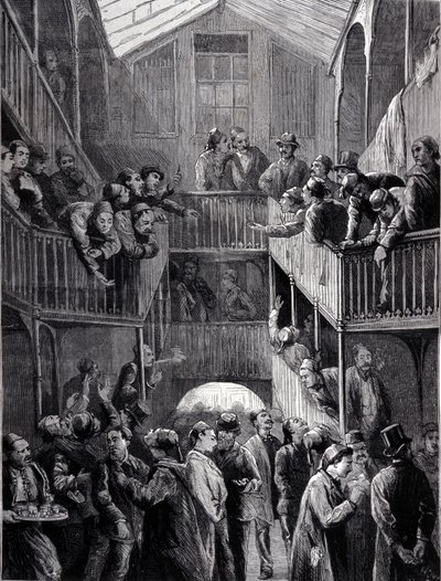 Konstantinopel: börsen i förorten Galata 1878. av Unknown artist