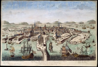 Köpenhamn, deb. 1700-talet av Unknown artist