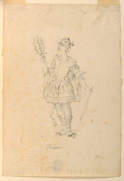 Kostymdesign: Valor for a Ballet av Unknown artist