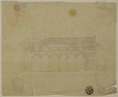 Tvärsnitt av basilikan av Unknown artist