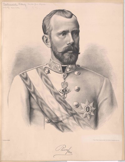 Kronprins av Österrike Rudolf (tryck) av Unknown artist