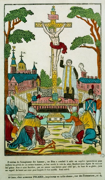 Crucifixion Gravyr av 1800-talets Paris, B.N. av Unknown artist