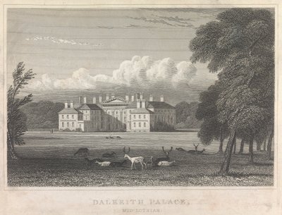 Dalkeith Palace, Midlothian; sida 86 (volym ett) av Unknown artist