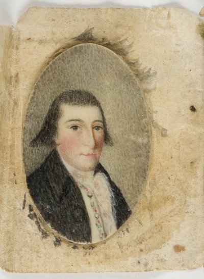 David Leonard Barnes, ca 1789 (akvarell på elfenben) av Unknown artist