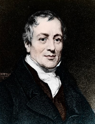 David Ricardo (1772 - 1823), brittisk ekonom. av Unknown artist