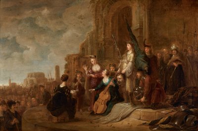 David med Goliat-huvudet av Unknown artist
