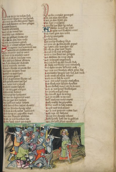 Davids armé i jakten på Absalom av Unknown artist